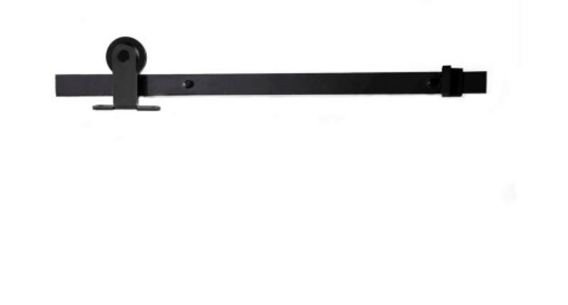 SCHUIFDEURSCHARNIER RETRO ZWART BOVENKANT