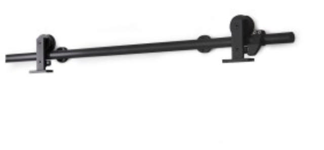 SCHUIFDEURGREEP STIJL ZWART BOVENKANT