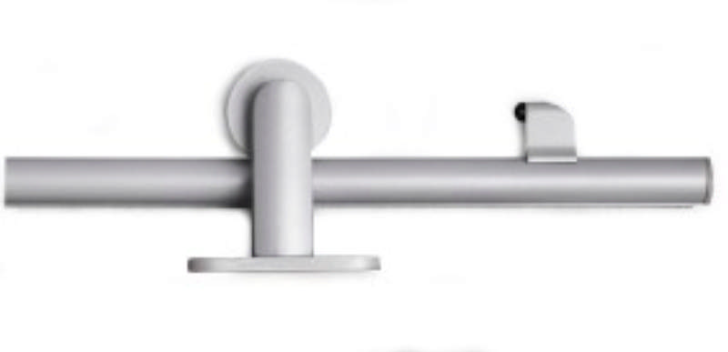 SCHUIFDEURSCHARNIER COMPACT ZILVER TOP