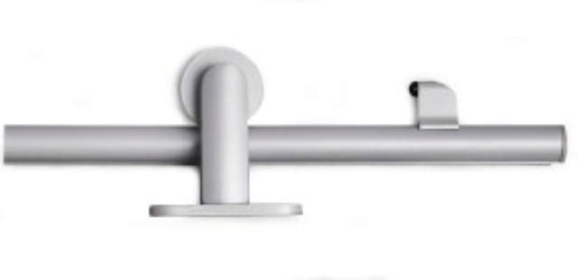 SCHUIFDEURSCHARNIER COMPACT ZILVER TOP