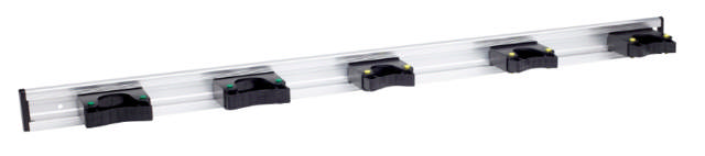 RAIL MET GEREEDSCHAPSHOUDER L90 