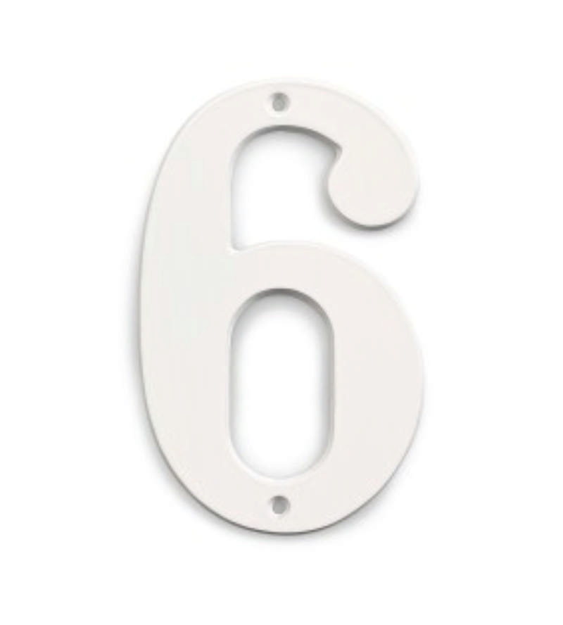 HUIS NR. 6 WIT 140MM **NIET MEER VERKRIJGBAAR NA UITVERKOCHT**