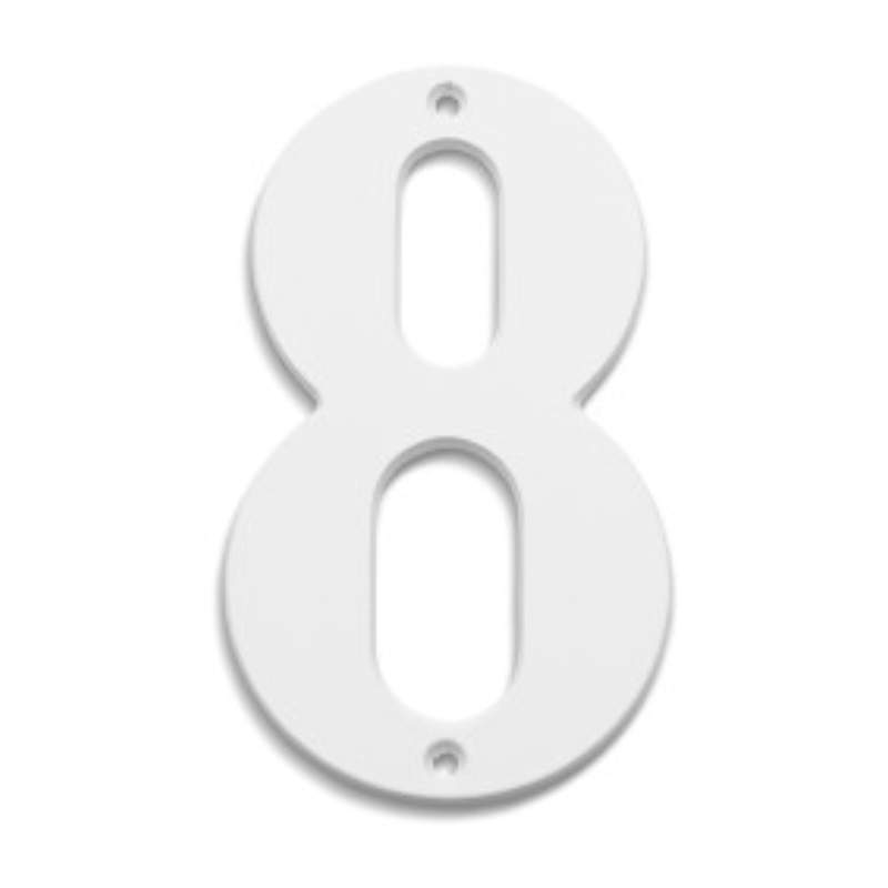 HUIS NR. 8 WIT 140MM **NIET MEER VERKRIJGBAAR NA UITVERKOCHT**
