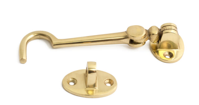 CABINEHAAK 100MM MESSING 