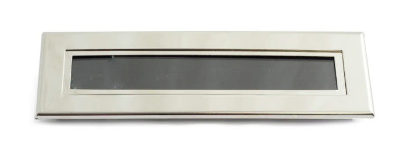 BRIEFDRUPPELER VERNIKKELD MESSING 