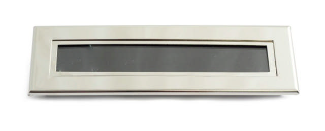 BRIEFDRUPPELER VERNIKKELD MESSING 