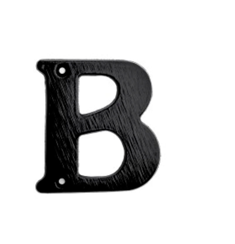 LETTER 78MM NR B ZWART **UITVERKOCHT NA UITVERKOCHT**