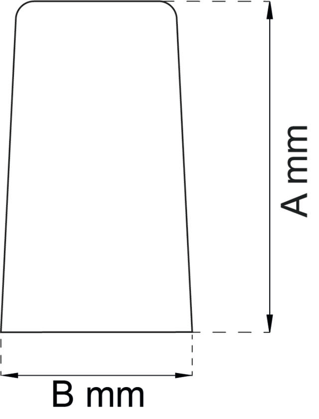DEURSCHOKDEMPER 65MM RUBBER WIT 