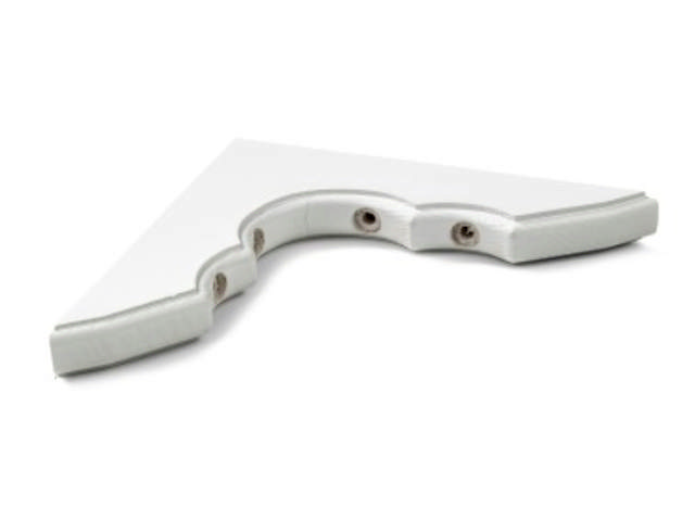 Plankhouder 250 x 250 mm grenen wit LP