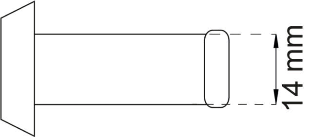 DEURSPOTLIGHT 6544 CHROOM 