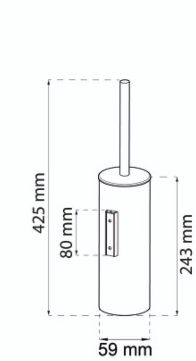 TOILETBORSTEL 1368 ZWART 
