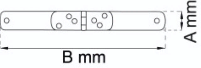 KELDERSCHARNIER 50X225MM VERWARMDE VLOER
