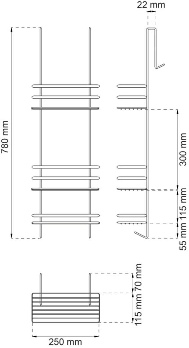 DOUCHEPLANK LOTUS ZWART 