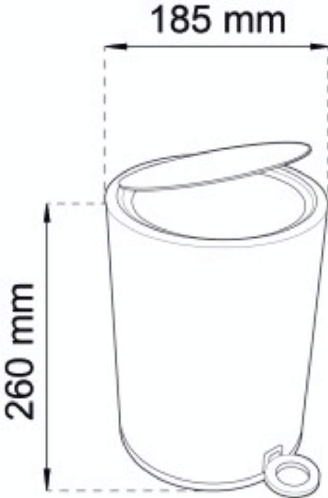 Pedaalemmer Bloesem Zwart 3L