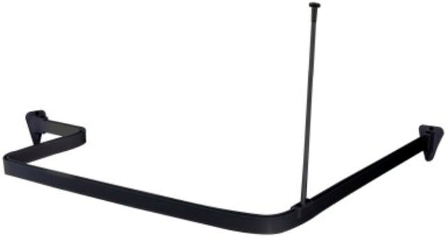 GORDIJNRAIL FLEX 3X1 M ZWART 