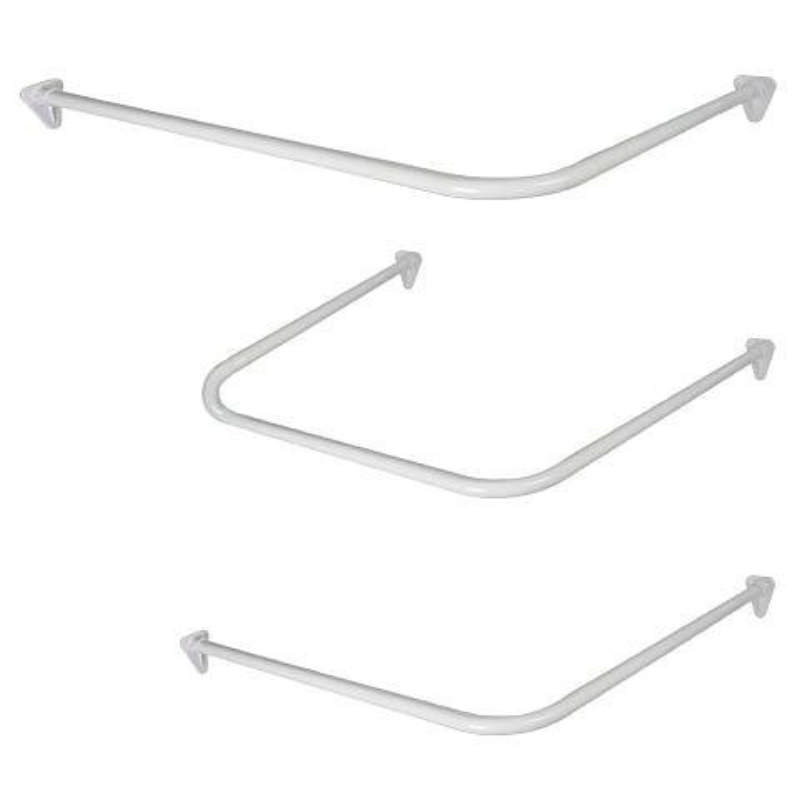 GORDIJNROED COMBI L/R WIT 