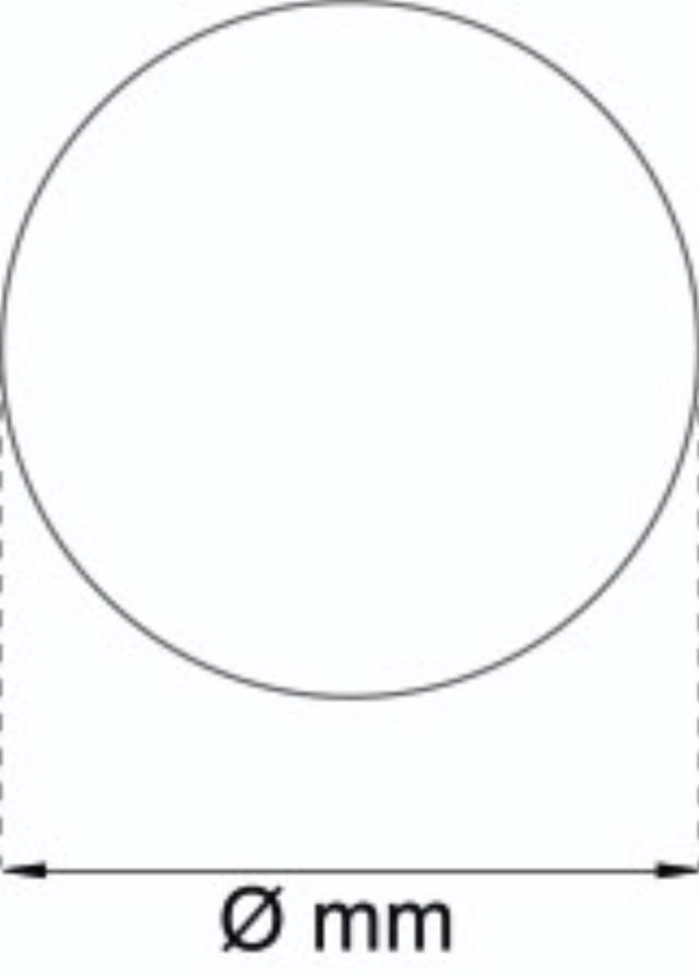 MAT CAMELIA Ø60 CM ZAND 