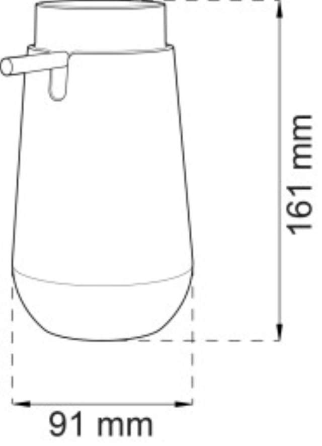 ZEEPDISPENSER ACACIA ZWART 