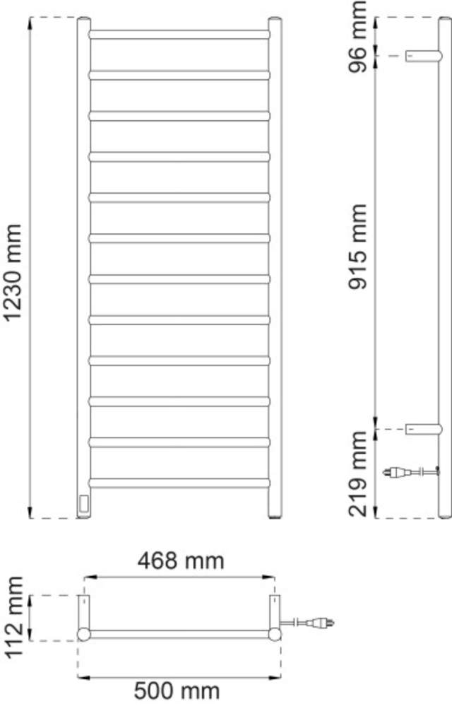HANDDOEKDROGER VAREN 12 GEPOLIJST