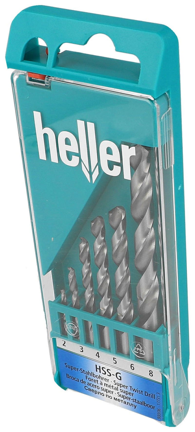 Heller metaalboor pro hss-set ø2-8mm, 6-delig