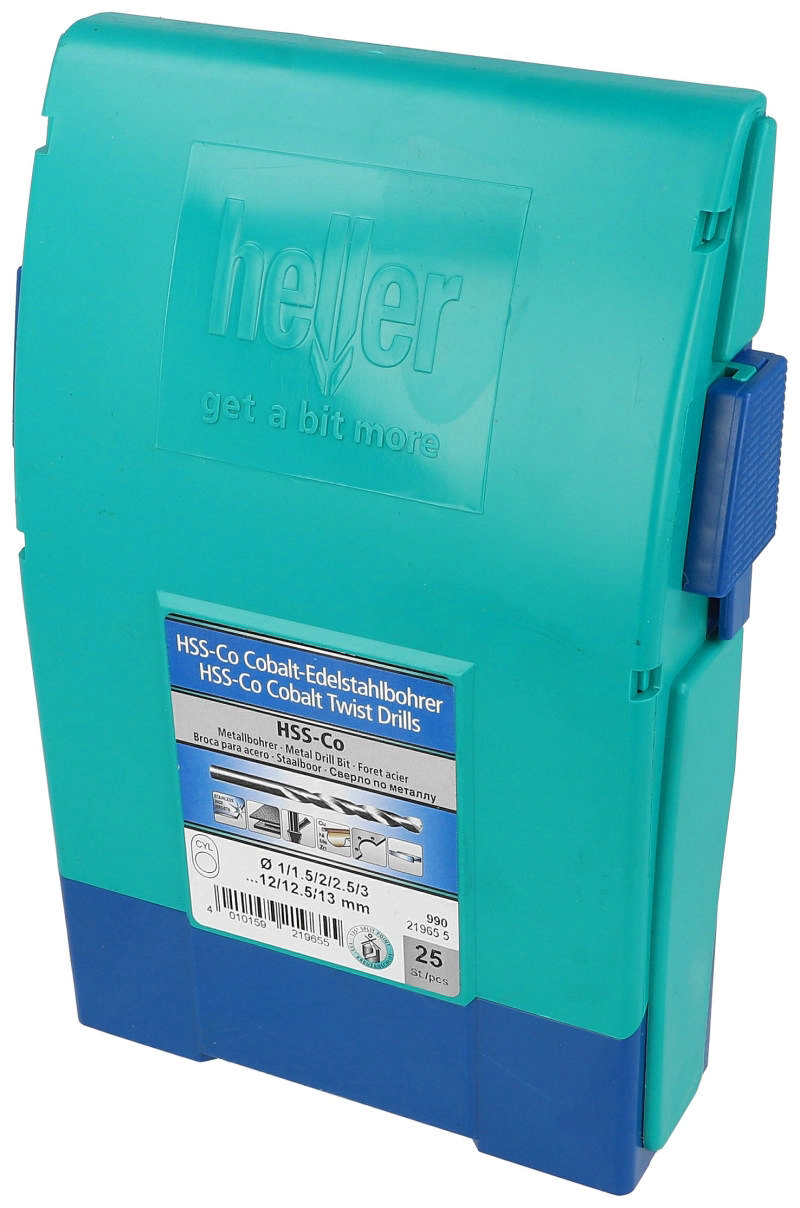Heller metaalboor kobalt hss set ø1-13mm, 25 delig