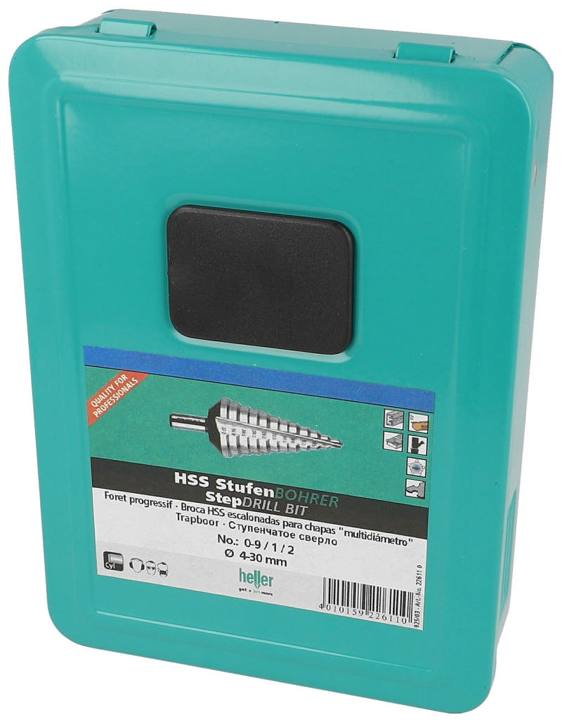 Heller verzinkboorset, 4-30 mm, 3-dlg.