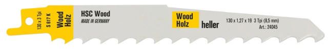 Heller bajonetzaagblad 130mm hout/takken, pk. een 5 stuks. S617K