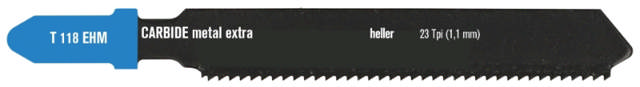 Heller decoupeerzaagblad 50mm t/rs staal 2-5mm, pk a 3. T118EHM