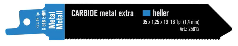 Heller bajonetzaagblad 95mm metaal, pk. een 2 stuks. S518EHM