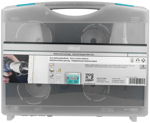 Heller Hm gatenzaagset 60/68/76/82mm