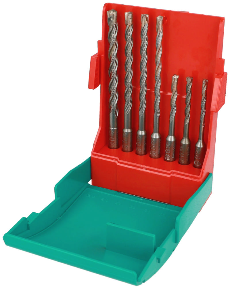 Heller Hamerboor 3-snijder borenset 5/5,5/6/7/8/10mm, 7-delig