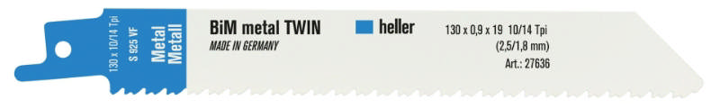 Heller bajonetzaagblad 130mm metaal/hout, pk. een 5 stuks. S925VF