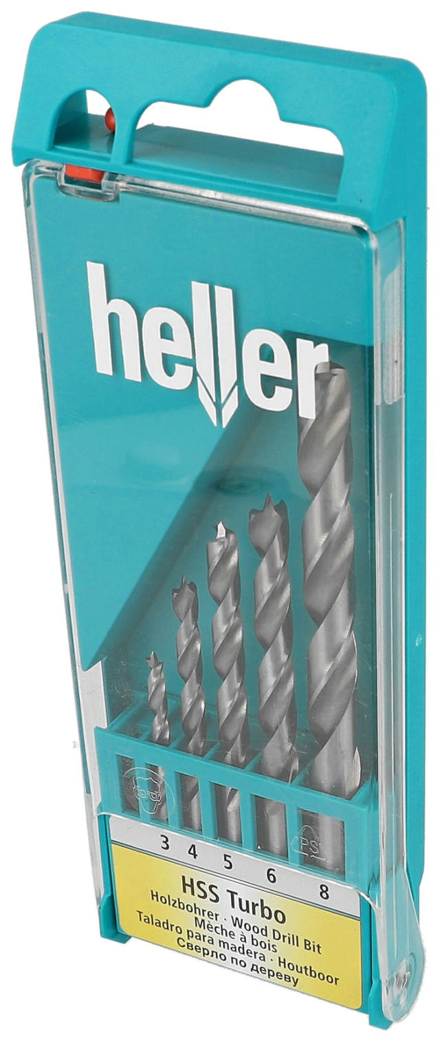 Heller deuvelboor voor houtset 3/4/5/6/8mm