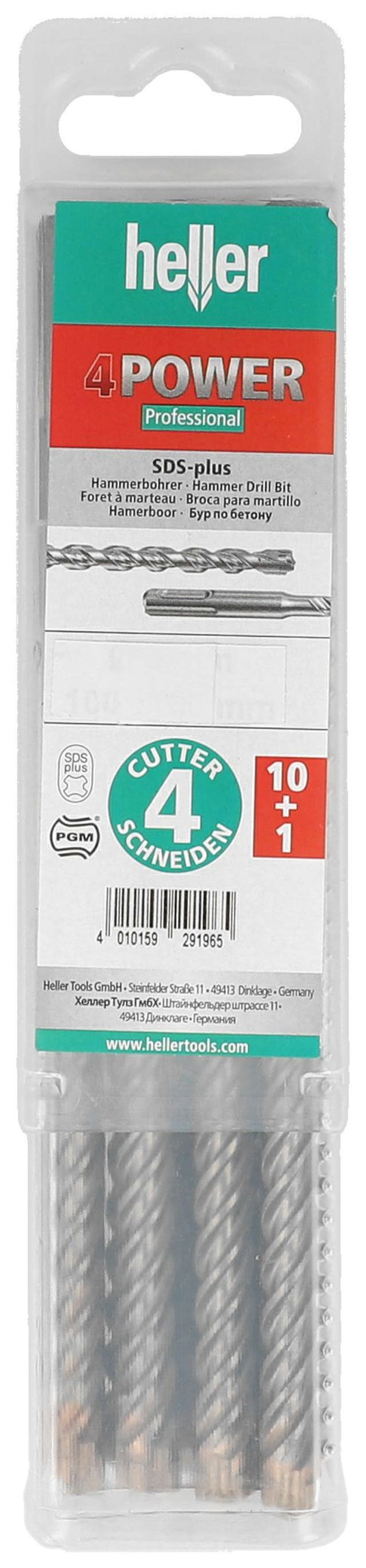 Heller boorhamer 4 snijboor Grote afname Selecteer maat en lengte