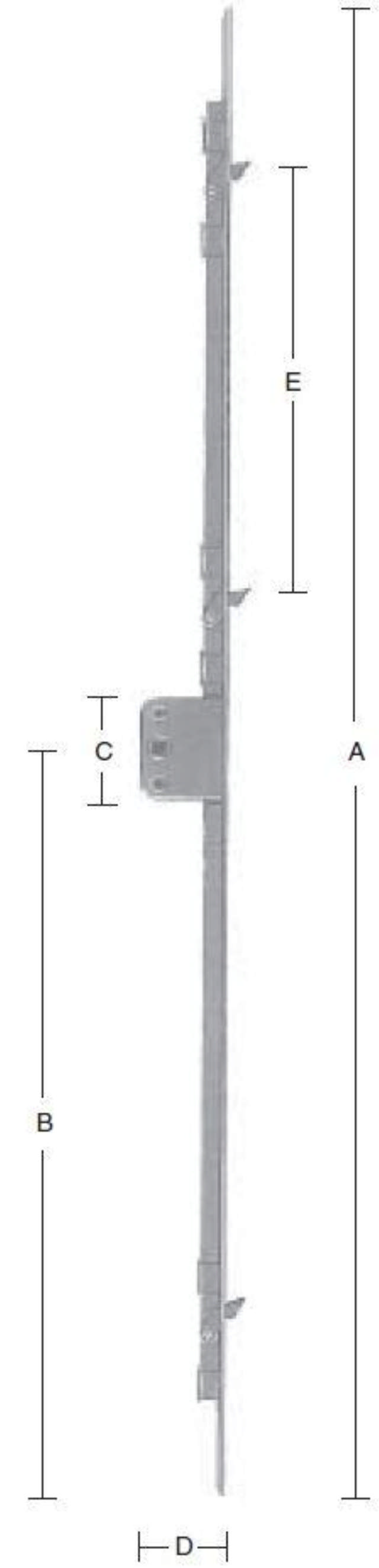 ZUIGERPANEEL 2110 MM Gegalvaniseerd Blauw -