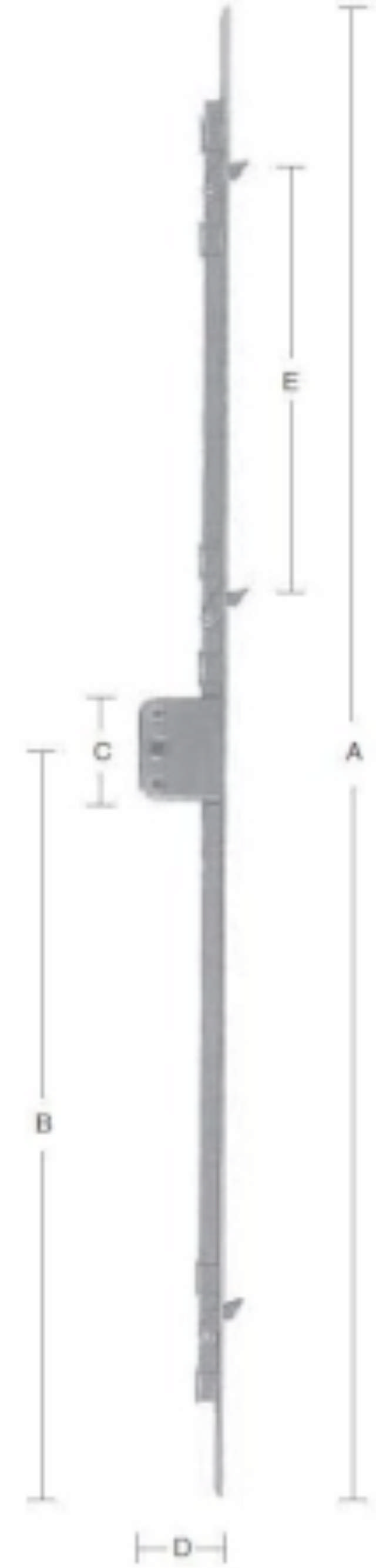 ZUIGERPANEEL 2110 MM Gegalvaniseerd Blauw -