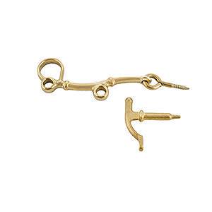 Stormhaak 415 Messing Gepolijst Zonder lak