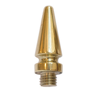 Losse knop voor Hamb scharnier Punt 2 stuks Messing Gepolijst met lak 40xø17mm M10x1.5mm