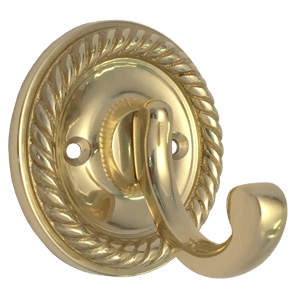 Kapstokhaak 9206 Almue Messing Gepolijst met lak Ø60mm