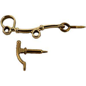 Stormhaak 415 Messing Gepolijst