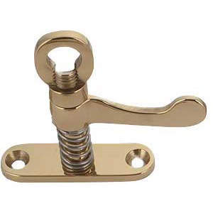 Knop 5060R Enkele ronde hoek messing gepolijst