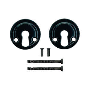 Sleutelhanger 1771-A Zwarte lak Ø45mm