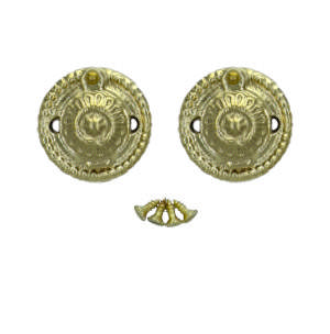 Sleutelhanger 1671-T Messing Gepolijst Zonder lak Ø45mm