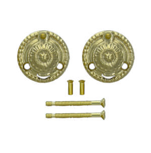 Sleutelhanger 1671-A Messing Gepolijst Zonder lak Ø45mm