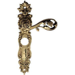 Deurkruk L472/R GCC Messing Gepolijst met lak CC 69mm