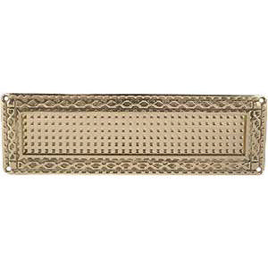 Letterbord 611 Messing Gepolijst met lak 262X82 mm