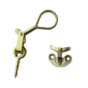 Anverfer 280 m/Frans oogje Korte hanger incl. console Messing Gepolijst Zonder lak 25m