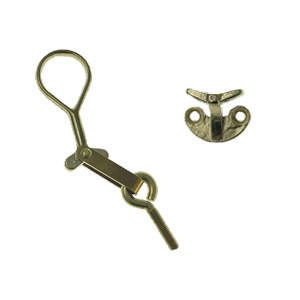 Anverfer 281 kaarthanger M.plaatje oogje Messing Gepolijst Zonder lak 25mm