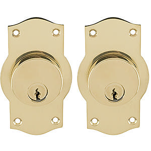 Set lange borden L41 CC incl. beker Messing Gepolijst Zonder lak 95x41x3mm