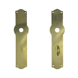 Bordenset L41 zonder rozet G WC Boda cc72 Messing Gepolijst Zonder lak Ø15 215x41x3